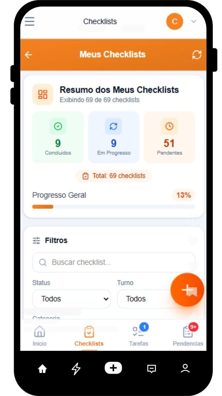Check10 - Execução de checklist - tela 3