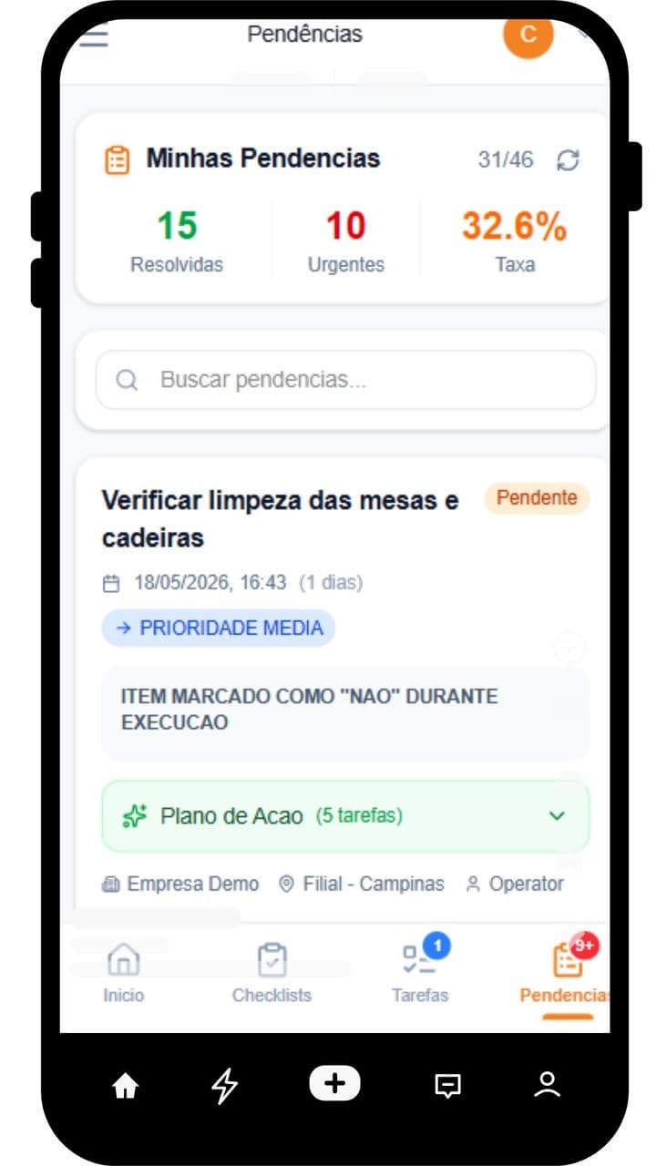 Check10 - Execução de checklist - tela 4